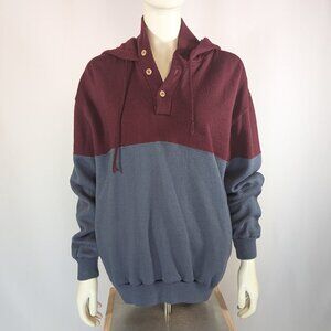 Colorblock hooded sweatshirt XL